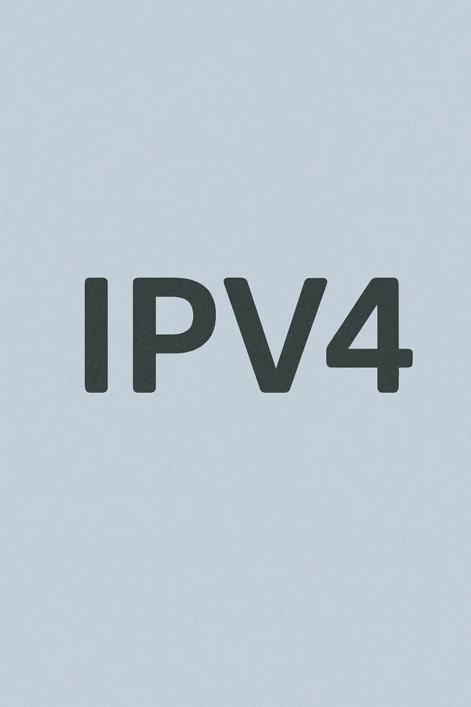IPv4, Internet Protocol Version 4